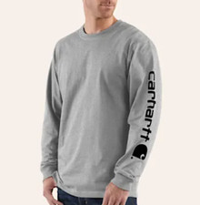 Men's Gray Long Sleeve Work