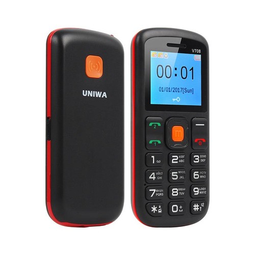 Uniwa v708 big button - big, mobile