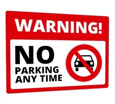 No Parking Any Time Metal Sign