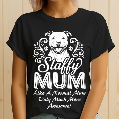 Staffy mum dog - mum, breeds