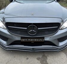 Mercedes C Class W205 A S C 205 C63 43 AMG Style Black Front Bumper Grille 14-18