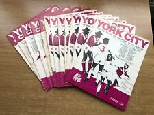 York City Football Programmes