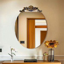 Ornate Glam Oval Wall Mirror