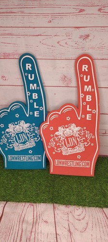Wrestling foam fingers rumble - foam,