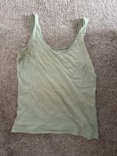 Women’s Sage Green Primark Stretch Vest Size Small