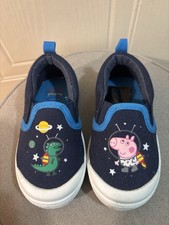 Peppa Pig & George Dinosaur Slip-On Shoes – Size UK 6 (Toddler)