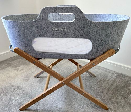 Snuz grey moses basket - grey,