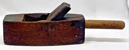 Antique wooden hand plane - hand,