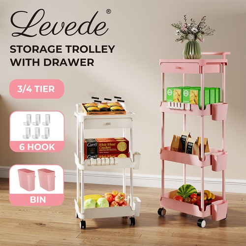 Levede metal storage trolley - metal,