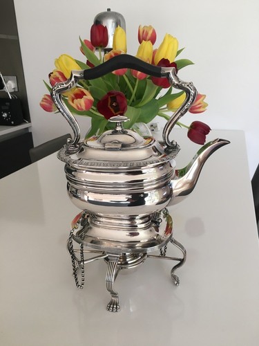 Silver plated spirit kettle - spirit,