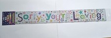 Sorry You're Leaving Good Luck Sparkly Holographic Party Decoration Banner 2.5m