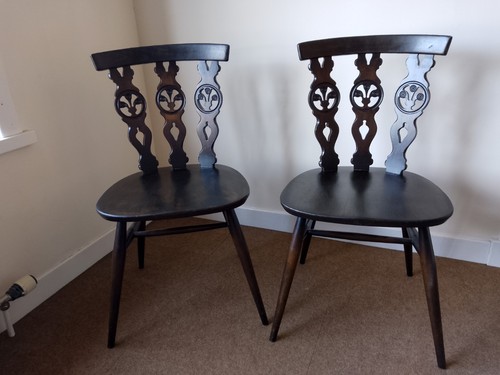 Pair vintage ercol fleur - fleur, de