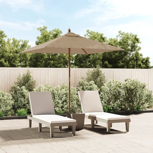 Garden parasol with wooden - parasol,