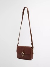 Barbour Women's Rosa Grained Leather Turn Lock Crossbody Bag - Brown (Damaged)