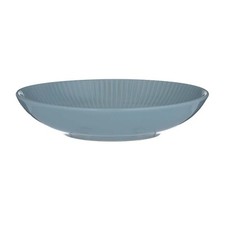 Pasta Bowl Linear Blue Stoneware 22cm Round Soup Serving Bowl Dish Dinnerware