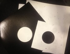 7" & 12" VINYL / RECORD WHITE & BLACK CARD COVERS SLEEVES MASTERBAGS