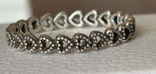 Pandora beaded heart ring - heart,