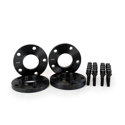 Black staggered wheel spacers - black,