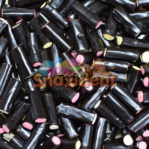 Liquorice cream rock sweets - cream,