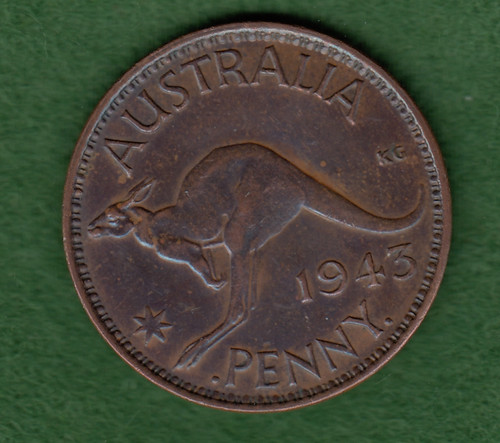 Australia 1943 penny george - australia,
