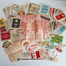 Large Lot of Vintage Drinks Bottle Labels & Other Ephemera Germany