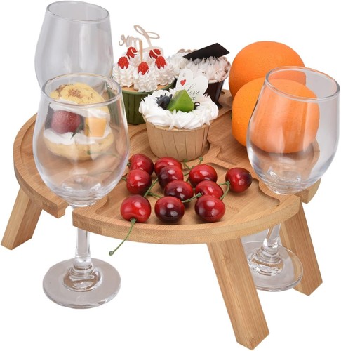 Portable wine picnic table - portable,