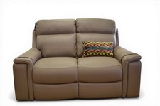 Leather 2 Seater Sofas 2x Two
