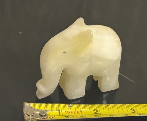 Handmade white marble elephant - handmade,