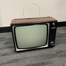 Ferguson 3840 Portable CRT TV 14”inch Screen Black & White B/W Film Prop Spares