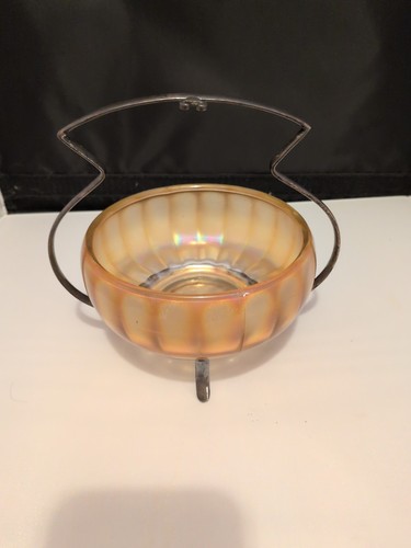 Vintage carnival glass bowl - carnival,