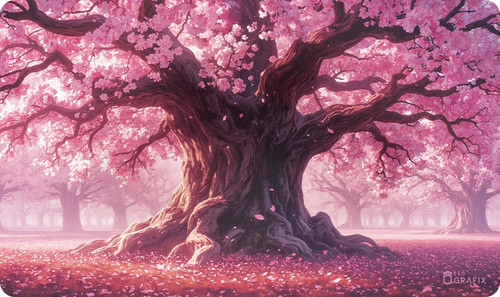 Pink forest playmat - pink,