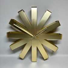 Umbra Ribbon Wall Clock Brass