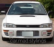 Black Fog Light Covers to fit 94-97 Subaru Impreza  (Classic/WRX/STI)