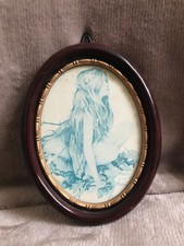 Vintage oval photo frame - vintage,