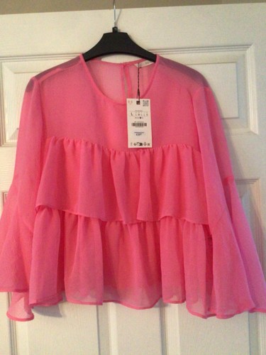 Zara ladies pink chiffon