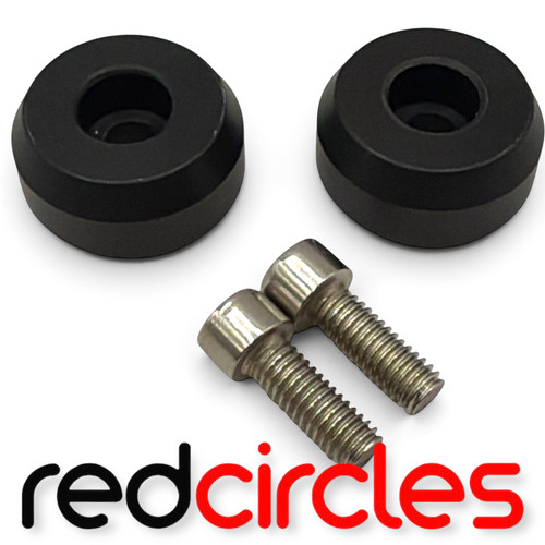 Black rear set footpeg crash - black,