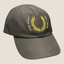 Fred Perry Laurel Wreath Ripstop Black Baseball Cap One Size Brand New RRP £45