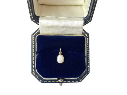 1984 opal pendant - opal, 9ct