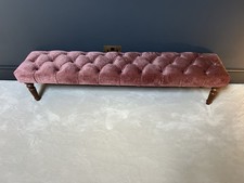 Velvet Low Bench at half price