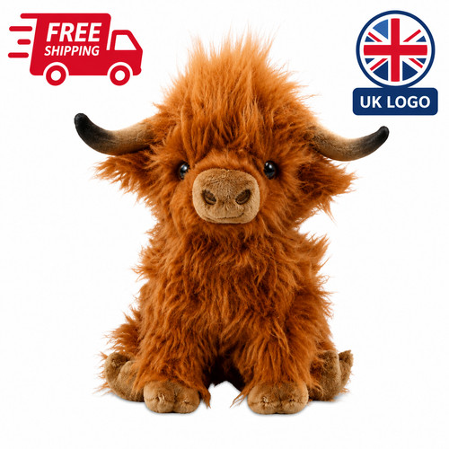 Clever brown highland cow - clever,