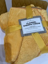 Yellow ochre  Blanket Throw