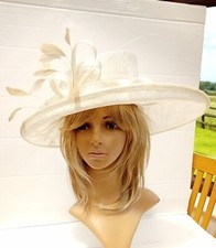 Ivory Wedding Hat with pale