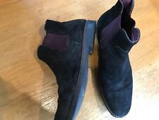 Mens Black Suede Boots Size 10. Dealer boots by Red Tape