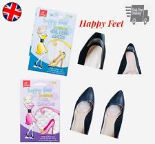 Happy Feet Invisible Gel Heel Liners Gel Cushions Sole Protect High Heel Shoes