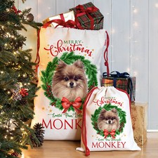 Pomeranian Christmas Sack
