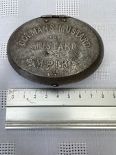 Very Rare Oval Colmans Mustard Advertising Snuff Box Pre-ww1