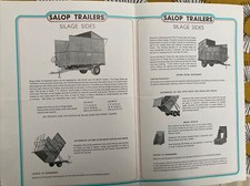 Salop Trailers of Shrewsbury Vintage Silage/ Tipping Trailers 1974 Brochure