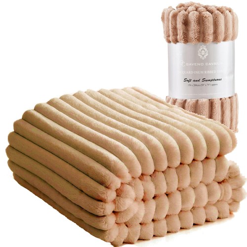 Osum ribbed soft fleece - fleece, throws