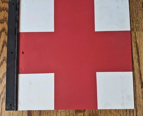 Vintage hinged aluminum red - aluminum,