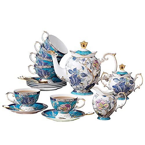 Porcelain tea sets - tea, 24k